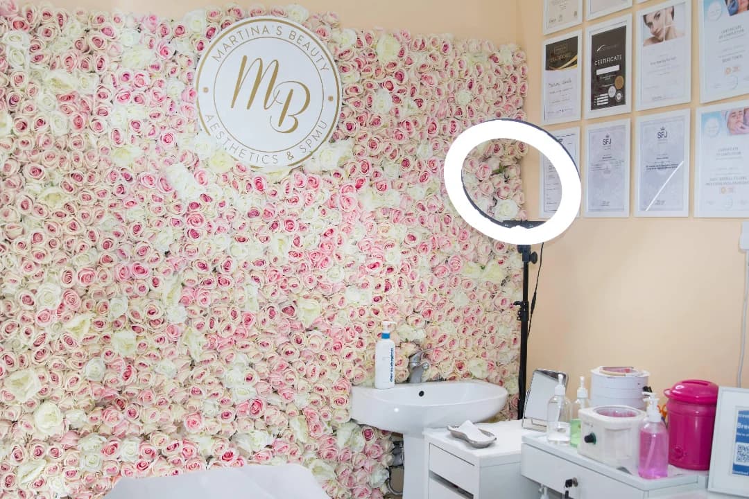 Professional beauty treatment room at Martina's Beauty in Beckenham
