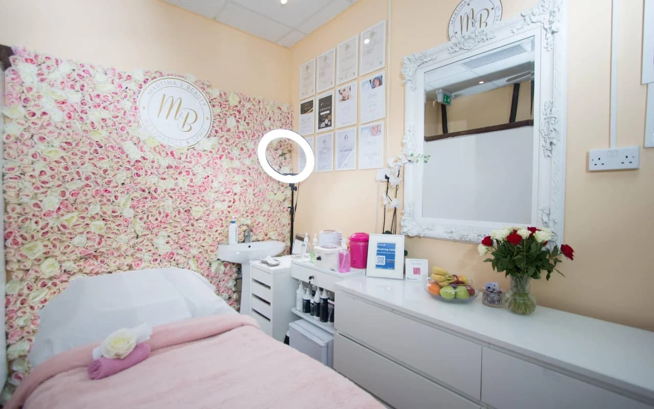 Luxury beauty salon interior at Martina's Beauty Beckenham